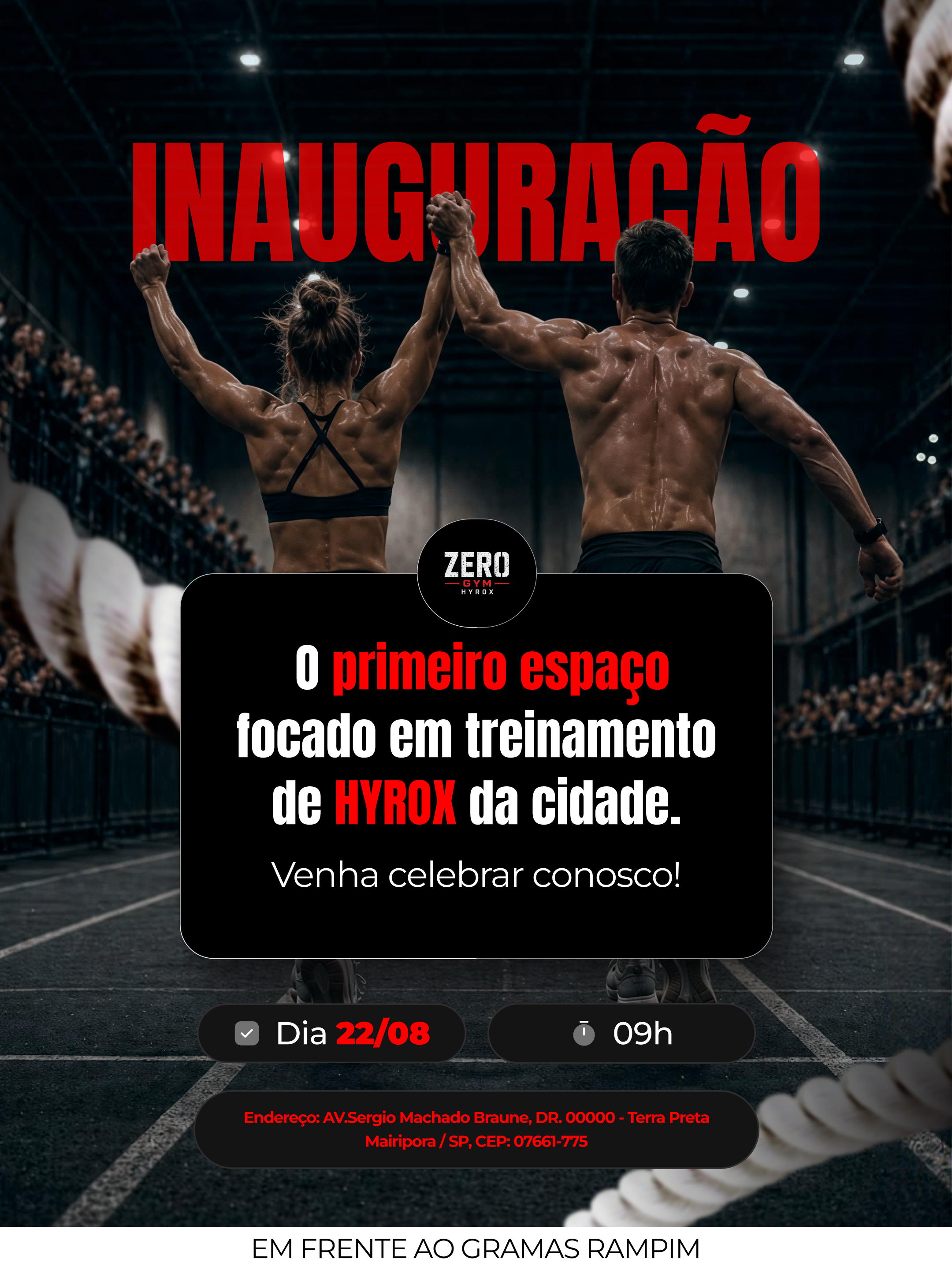 Inauguração Zero Gym Hyrox — 22/08 às 9h